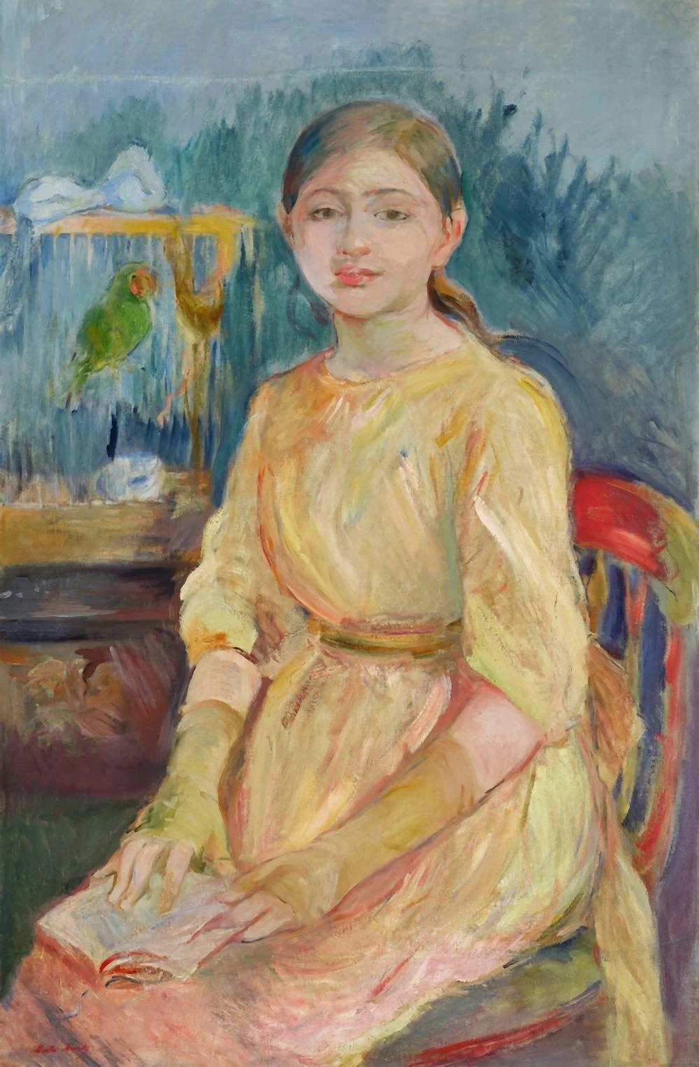 Julie Manet con il parrocchetto